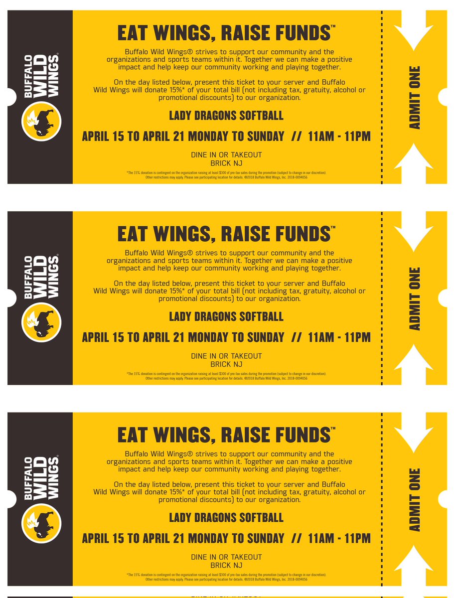Here's an idea: celebrate our game against Southern regional today (home, 415) WITH A TRIP TO BWW!!!!!