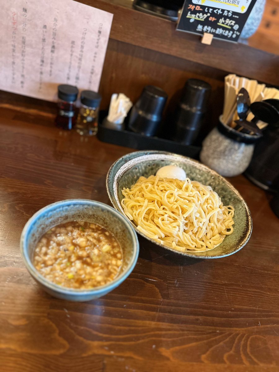 kiyoofdeath's tweet image. 魚介豚骨つけ麺 at つけ麺まぜそばみやも

#Dipping 星人w
How's life??
2024年2月7日㊗︎つけ麺まぜそば専門店!王道魚介豚骨つけ汁は甘塩っぱく中毒性有!!底に旨み成分有‼️#小林製麺 多加水平打麺を冷水で締めわしわし!インスタFでファフィ半熟茹卵ぉ!節の効いた割りスープfinish!!特盛400gも瞬殺🤣笑