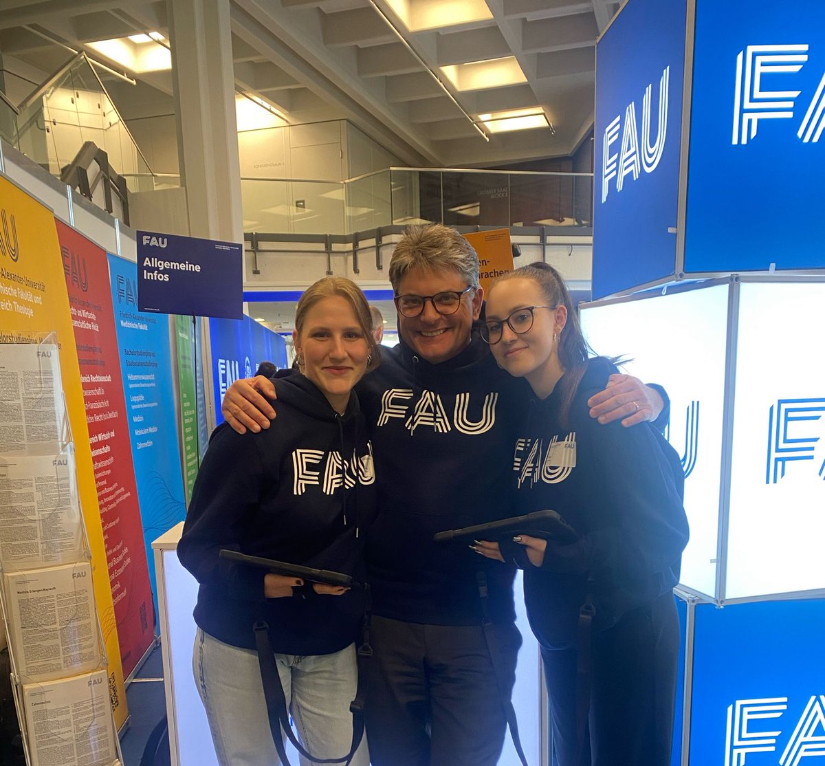 Thank you to our #FAUteam for wonderfully promoting studies at #FAU. 👏 The fair #vocatium will take place on April 17 and 18, 2024. Our #FAUteam will provide information on the requirements & application deadlines for our university programs. buff.ly/3U1pSwp @uniFAU