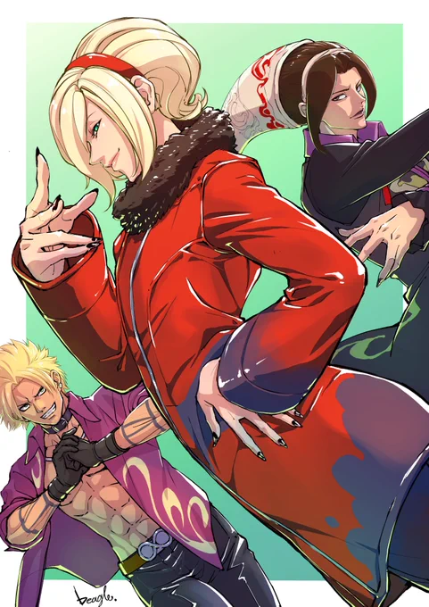 Team Ashまた3人が揃う日は来るんだろうか? #格ゲーキャラ描こうぜ 