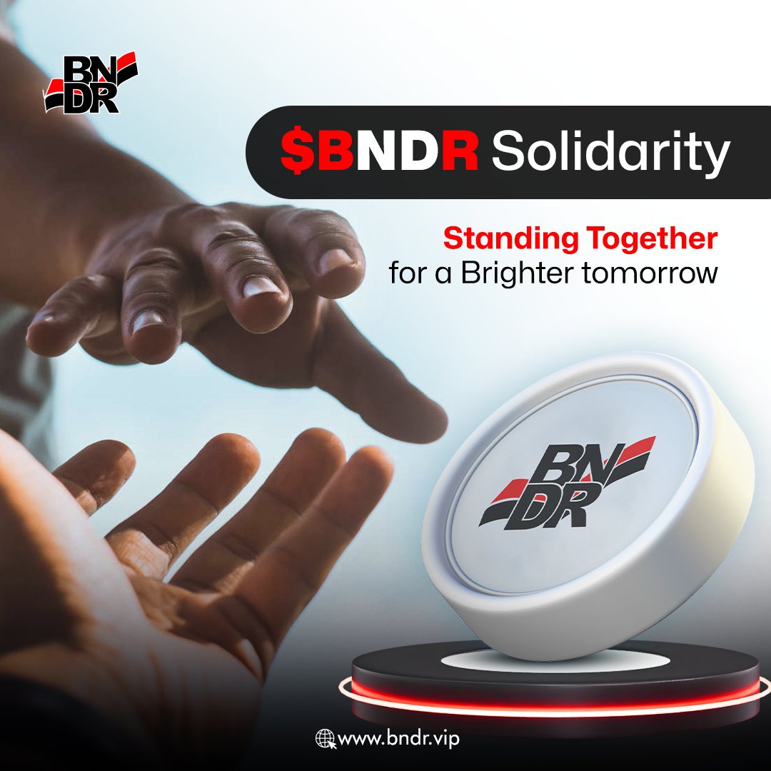 🚀BNDR Solidarity

 ✊Together, we forge a path towards a brighter tomorrow. 🌟

Visit:- bndr.vip/?utm_source=Co…

#BNDRSolidarity #BNDRSolidarity #togetherstronger #CryptoHeroes #BNDRCoin #memecoin