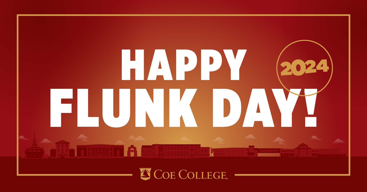 It's official, Flunk Day is today! Happy flunking, Kohawks!