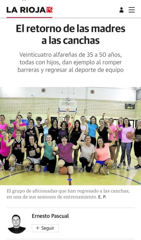 Hoy ocupamos portada y doble página en  <a href="/lariojacom/">lariojacom</a>. Muy orgullosos de ellas.