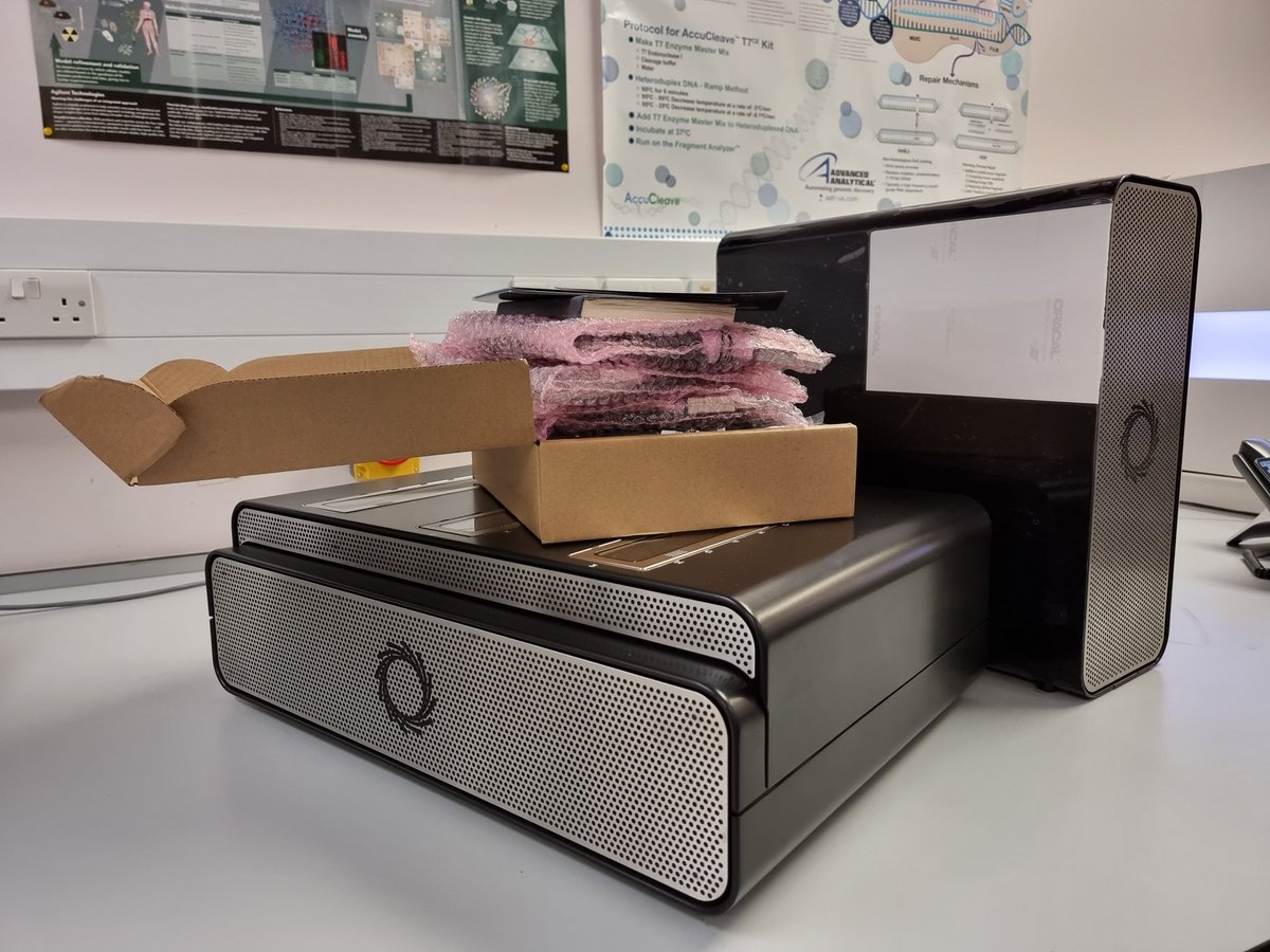 SeqNinja's tweet photo. Today is #newtoy day in the lab! Excited to welcome our shiny @nanopore #PromethION P24 (name TBC), and looking forward to lots of #longreads...@ION_BRU a spot of whale-hunting perhaps! https://t.co/2eVK9tvBuX