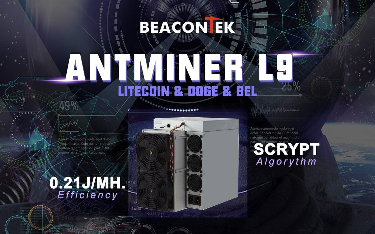 miner_chrischim's tweet photo. 📰Breaking news! Antminer L9 is set to be released in May! With an impressive energy efficiency of 0.21J/M, it's poised to dominate Litecoin, Dogecoin, and Belacoin mining. Stay tuned for more details! 🚀🔥 https://t.co/VPx5Cuaq3R