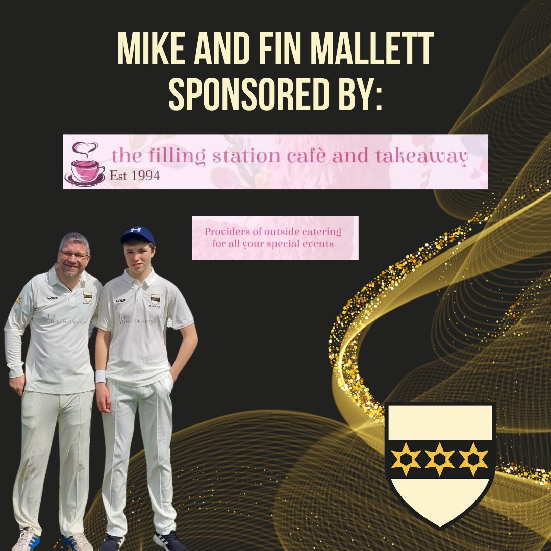 Making their debut for the Saturday side this year, Mike and Fin Mallett are sponsored by The Filling Station. Providers of outside catering for all events, the filling station have been in business for over 30 years, with a reputation for delicious food and friendly service.