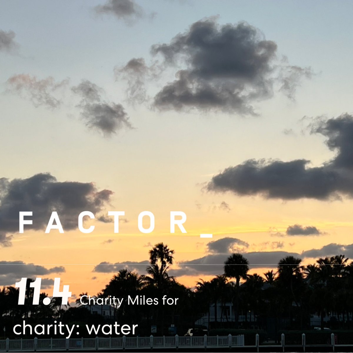 11.4 ⁦@CharityMiles⁩ Miles for ⁦@charitywater⁩ : water. Thanks to everyone who has sponsored me! 
miles.app.link/e/vaFsek8yTIb