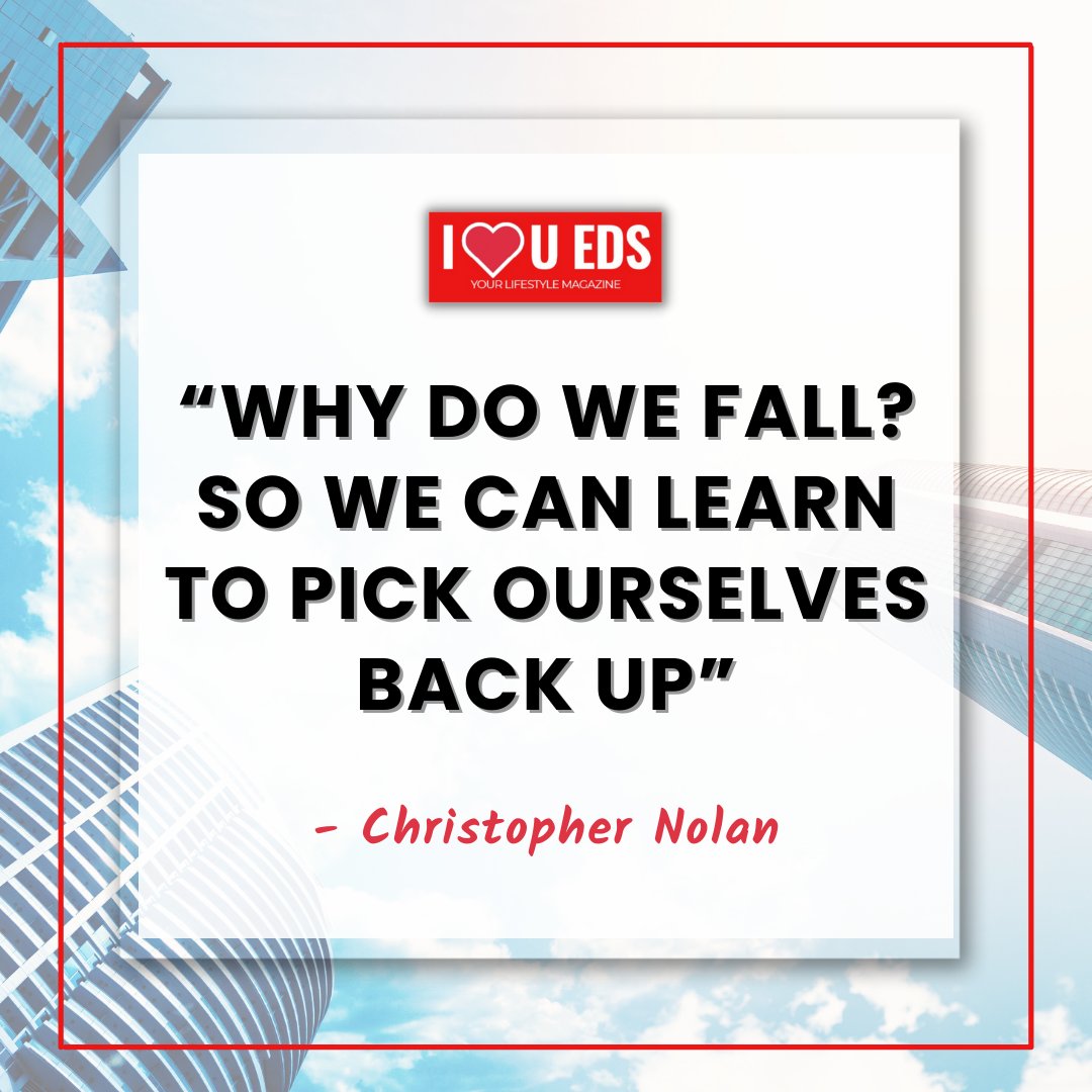 We all have those moments when life throws us a curveball. But remember, "So we can learn to pick ourselves back up" 💪
.
#iueds #MotivationalQuotes
