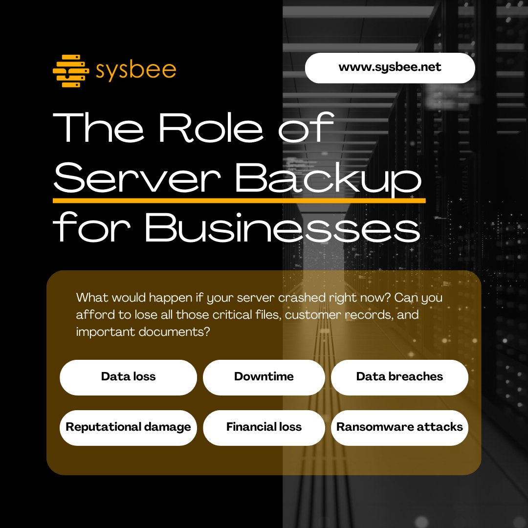 60% of companies that lose their #data will go out of business within 6 months of disaster. 
#Dataloss is a real threat. It can happen to anyone, anytime. #Backup of your files ensures that you can always get your stuff back.
Find out more -> sysb.ee/serverbackup
#DataBreach