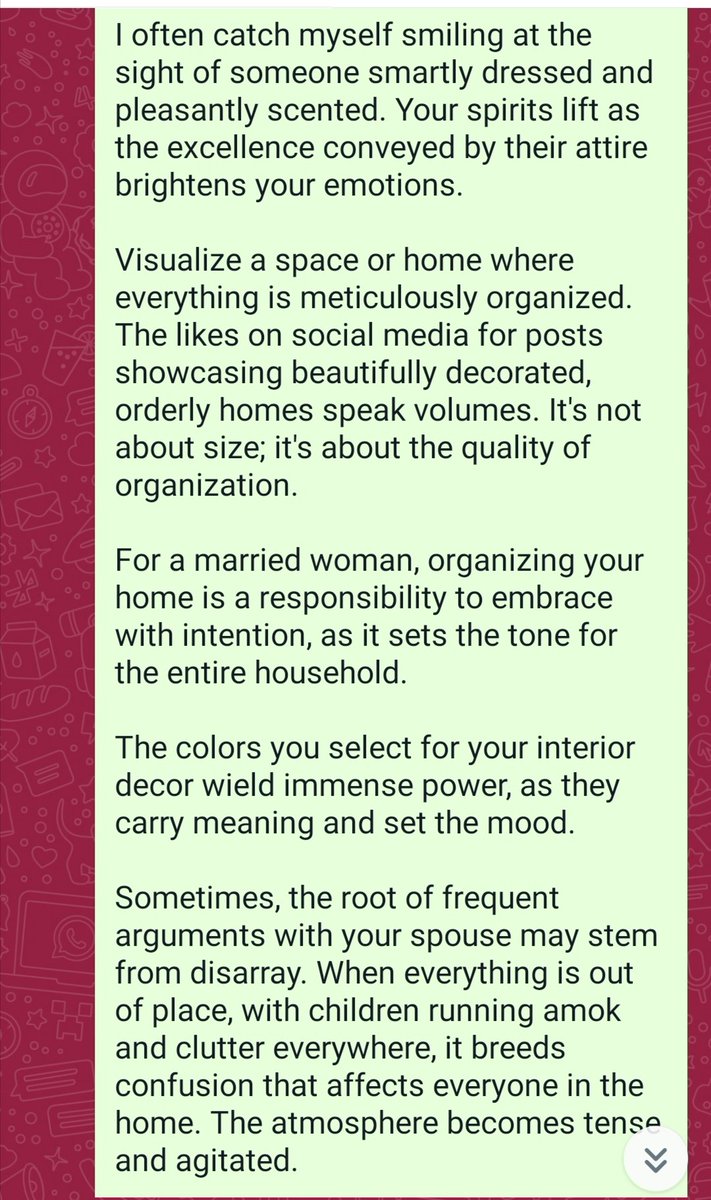 SETTING THE RIGHT VIBE IN YOUR HOME They say cleanliness in next to godliness. There's a calming sweet, vibration that emanates from an organized, neatly dressed person. Their demeanor radiates happiness, warming the hearts of those they encounter. Follow slides for details...