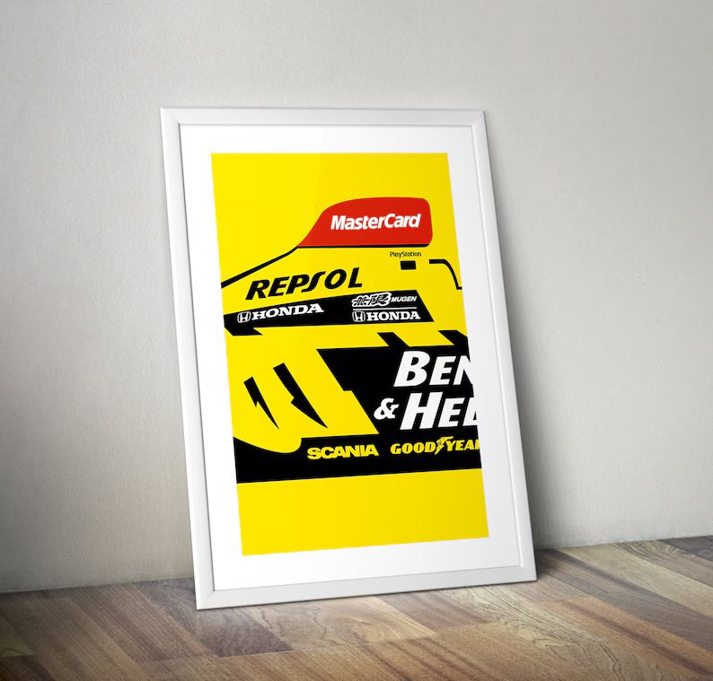 proprintshop's tweet photo. #jordan @HillF1 @GaryAndersonF1 #f1  #Formula1 #art #design #gift #silverstone @F1JordanGP https://t.co/neG4wOnwRg