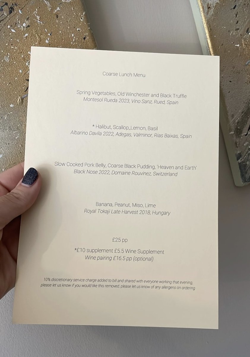 The best £25 you can spend without taking your clothes off.

Our lunch menu, ladies and gentlemen.

3 courses and a snack.

And until 4th May it even includes truffle.
