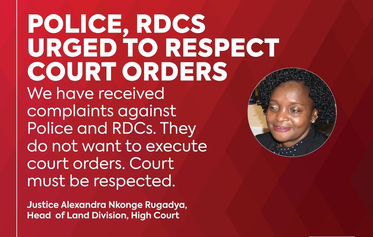 We have received complaints against the Police and RDCs. They do not want to execute court orders. The court must be respected. #RUKIGAFMUpdates