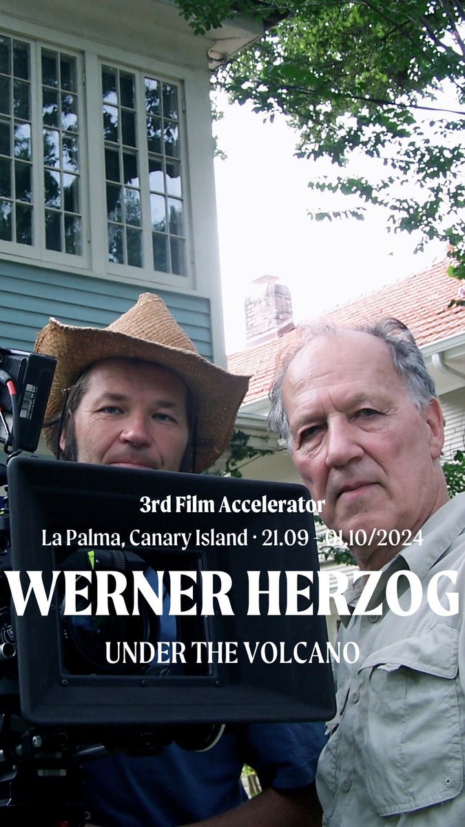 Werner Herzog will shoot in La Palma with 50 of you!
With a special guest &amp; under a volcano.
Do you accept the challenge?

#wernerherzog  #peterzeitlinger #wernerherzogfilm #cinema #documentary  #cinematography #cinematographer #lapalma