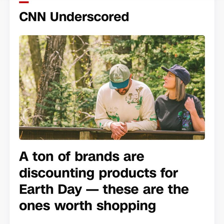 Perfect cartoon to describe the way @CNN & its brand partners celebrate Earth Day. I'm pretty sure they were not trying to be ironic--would have made a great @TheOnion headline. It is my new 'don't shop' list.