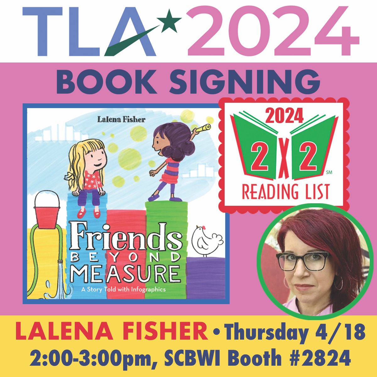 I’d love to see you TODAY Thursday @TXLA — come chew the fat & get some swag! 2-3 pm in booth 2824 @SCBWIAustin @Texas2x2 @HarperStacks #txla24 #txla2024 #tla #tla2024 #tla24 @ArmadilloAward