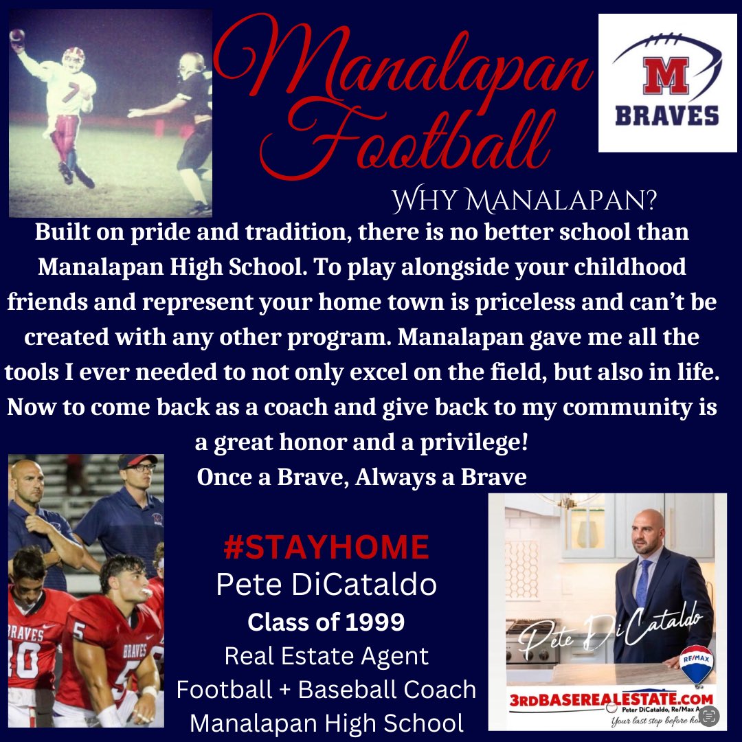 Dominick Lepore (@dominicklepore1) on Twitter photo HERE WE GO!! Week 4 of our Manalapan Football player profile..Coach D continued the great tradition of playing QB at #churchlane to โฆ<a href="/KUFootball212/">Kean University Football</a>โฉ and back to #churchlane to help mentor our younger generation in our community..A MUST READ!!!
#stayhome HERE WE GO!! Week 4 of our Manalapan Football player profile..Coach D continued the great tradition of playing QB at #churchlane to โฆ<a href="/KUFootball212/">Kean University Football</a>โฉ and back to #churchlane to help mentor our younger generation in our community..A MUST READ!!!
#stayhome