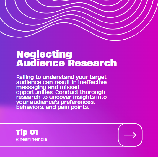 NearlineIndia's tweet photo. 🔍 Avoid these marketing mishaps like a pro! From neglecting audience research to overlooking competitor analysis, we've got you covered with the top 5 pitfalls to dodge for marketing success. 

(rest two points in thread!)
#MarketingTips #AvoidMistakes #BusinessSuccess https://t.co/1asXK4bObV