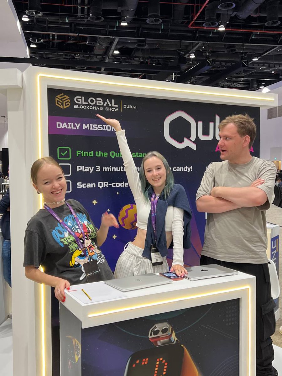 🎮 Our team showcasing at Global Blockchain Show @0xGBS these days!🔥 Downoload Qubix Arena and try our dynamic battles to get some coins! App Store: apps.apple.com/ge/app/qubix-a… Google Play: play.google.com/store/apps/det… #QubixArena #GlobalBlockchainShow #GameOn