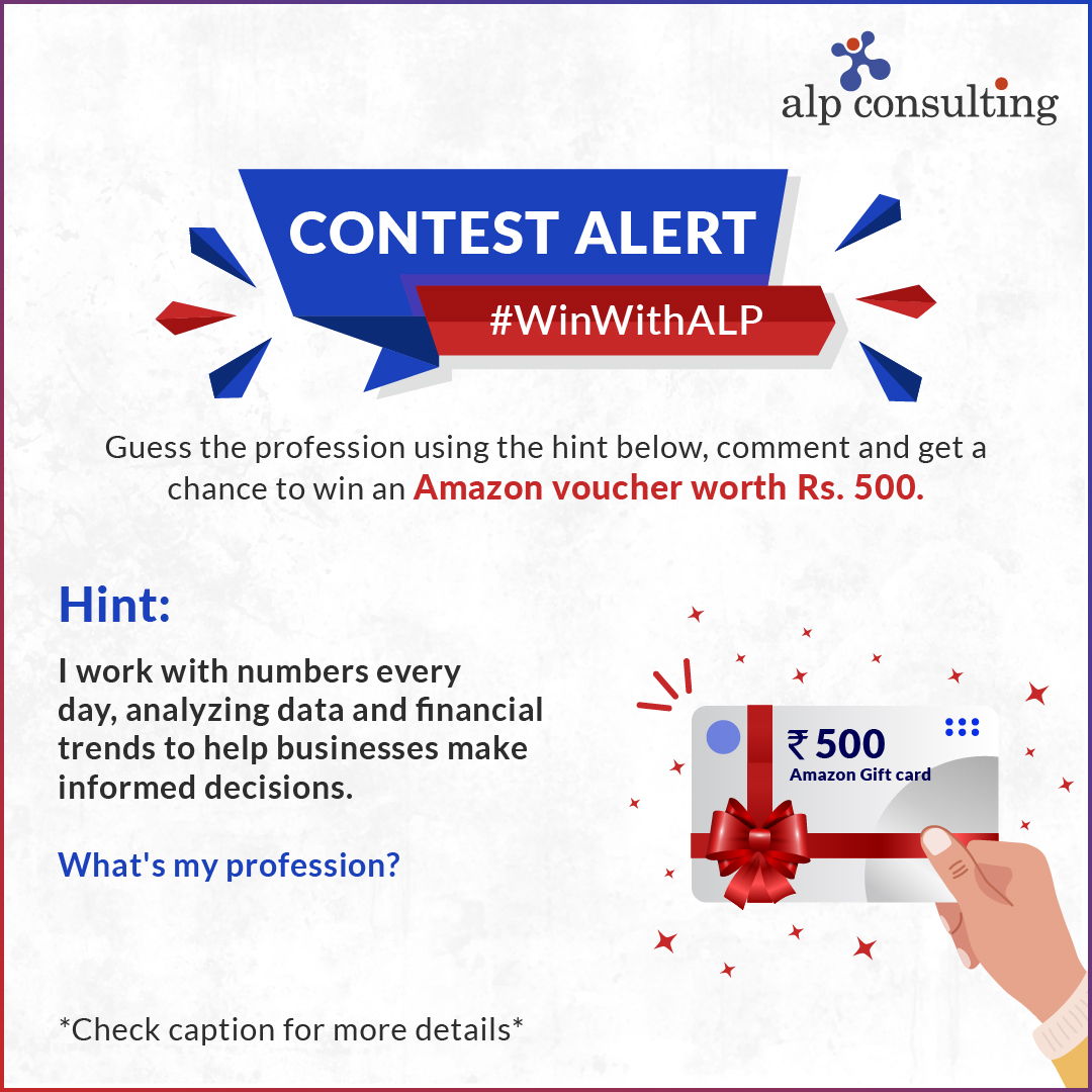 All you have to do is - 1) Follow us on LinkedIn, Facebook, Twitter, YouTube and Instagram.(Link is in bio) 2) Share your answer in the comments and tag 3 connections to participate. 3) Include the hashtag #WinWithAlp in the comments. 4) Last day to participate - 29th April