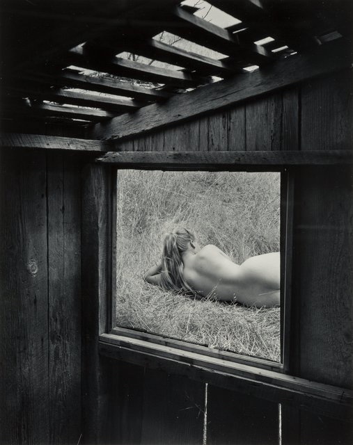 Barbara Through the Window, 1956 • Wynn Bullock •