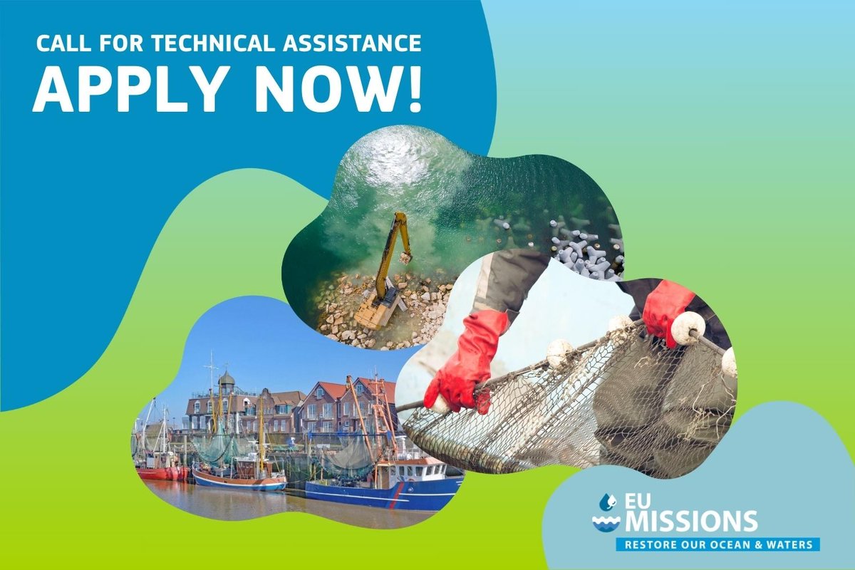 📢A new Call for Expression has been announced for the #MissionOcean! It will support projects related to ports, islands, & fishing communities by providing technical assistance to help achieve the objectives of 'Restore our Ocean and Waters' 🌊 🔗….research-and-innovation.ec.europa.eu/en/funding/fun…
