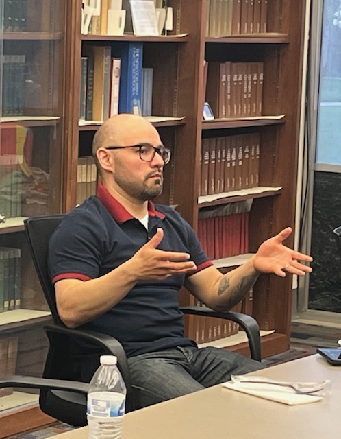 VWS_at_Butler's tweet photo. We concluded a wonderful VWS season with a visit from award-winning poet Michael Torres. Thank you, Michael Torres, for helping us end our year on such a high note! https://t.co/eqpxsBa49W