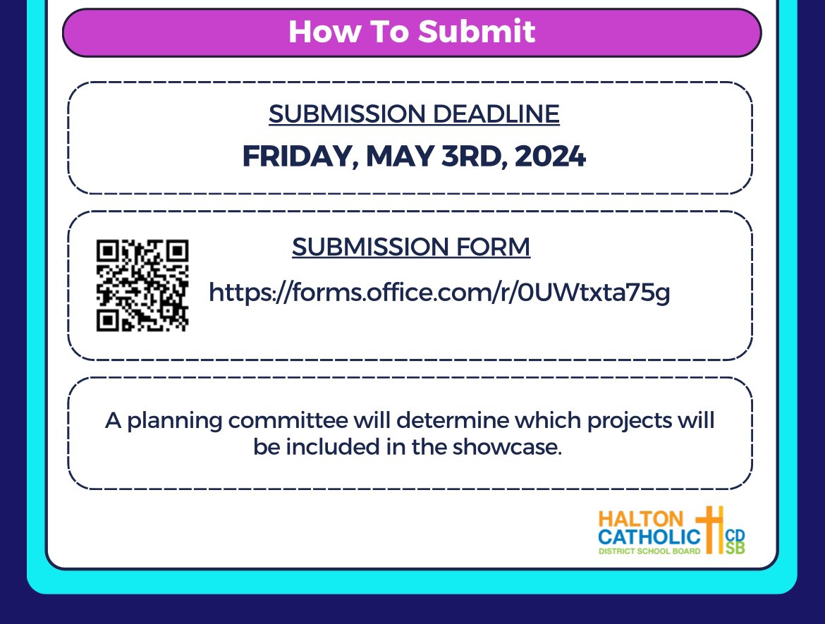 🎨🎭 Submit your project to the upcoming Art-Tech Showcase! All guidelines and submission details are listed above - the deadline to submit is May 3rd, 2024.🩰🎞️ @HCDSB