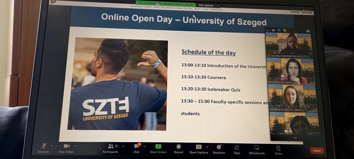 #HappeningNow, it is a humbling experience to be chosen to represent my faculty of science and informatics, for this year's SZTE Open day. @Uni_Szeged