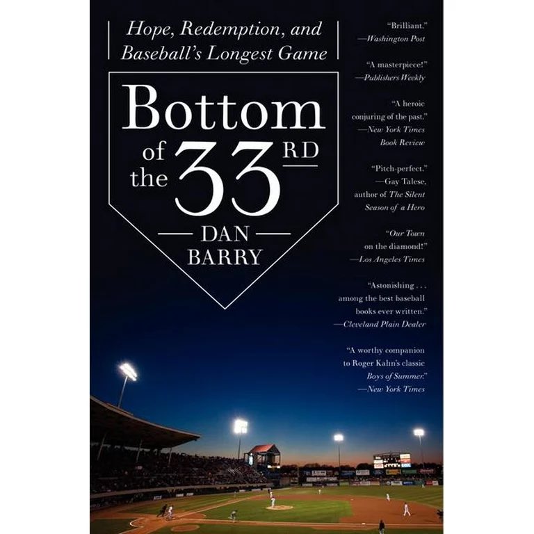 Today is the 43rd anniversary of baseball’s longest game: a maddening, magical, mystical game that lasted 33 innings. Celebrate responsibly. And if you want to know more about baseball’s holy night, there’s a book.