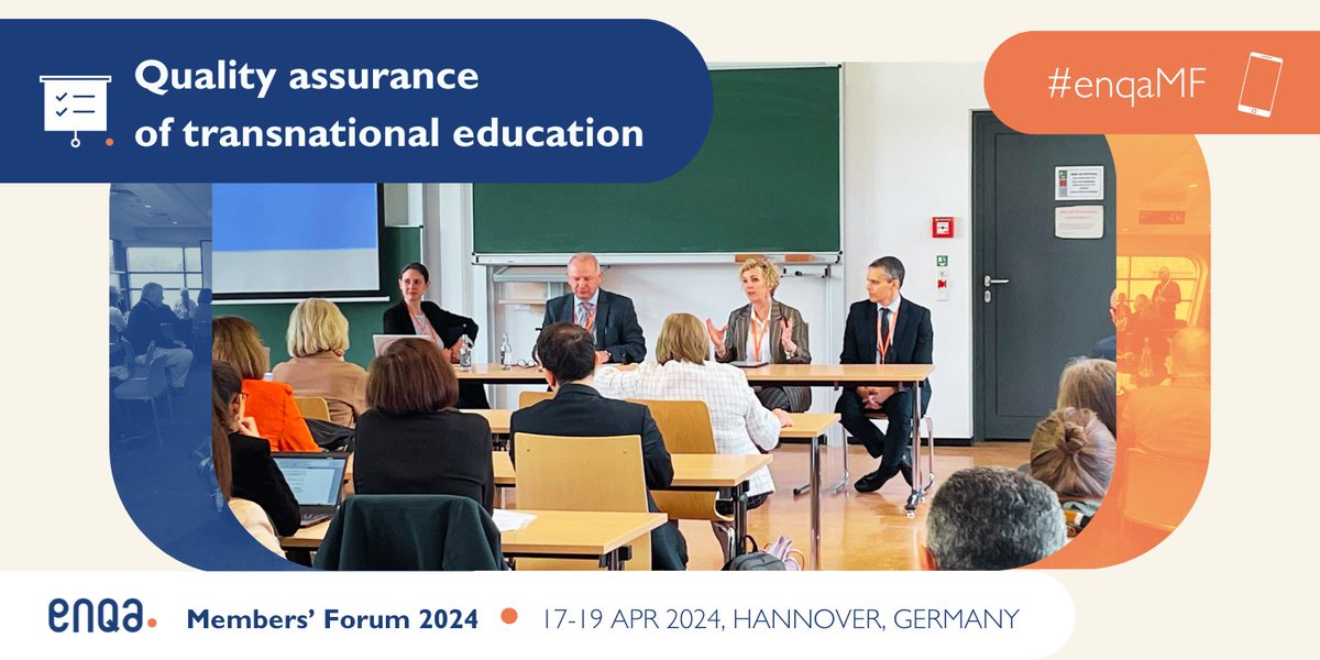 💭 We see examples of transnational education everywhere, but how to approach it from a QA perspective? 🎙️ Ongoing session about QA of TNE at #enqamf, with @QAAtweets case study presented. ➡️ Learn more: enqa.eu/publications/p… #ehea #highered
