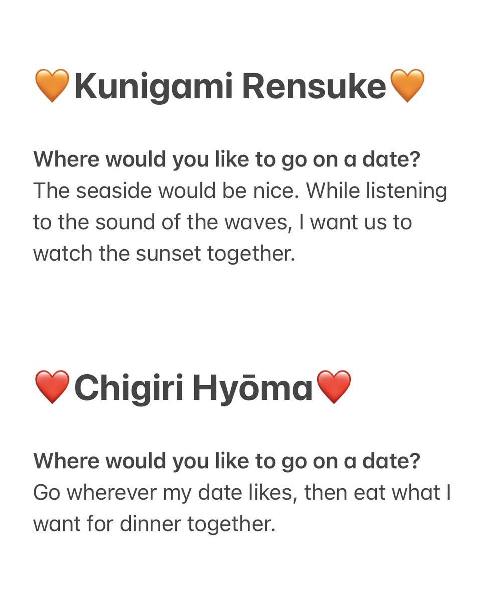 See how their ideal date work perfectly with eachother. AND trading meals is literally **THEIR** thing so chigiri will 100% get to eat what he wants no matter what