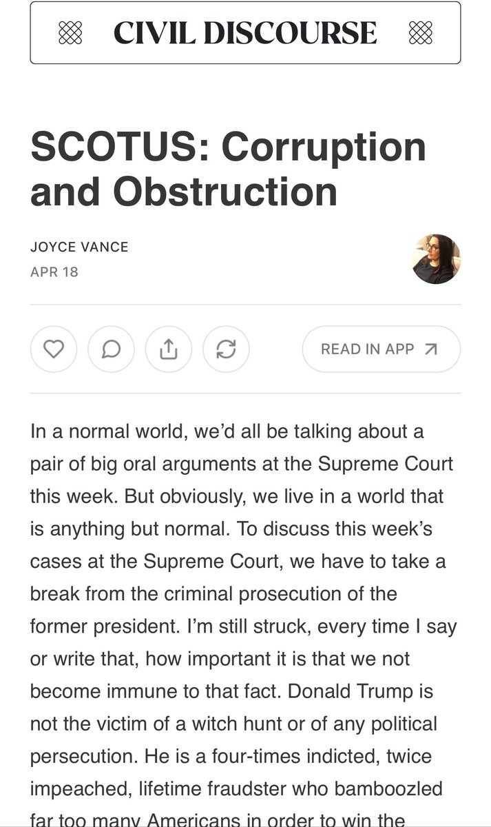 Two SCOTUS cases you need to know about. open.substack.com/pub/joycevance…