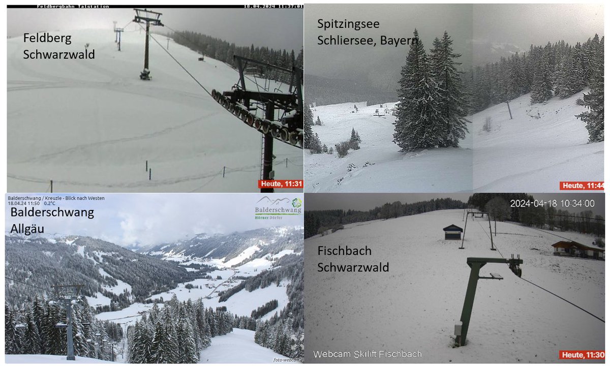 Aufatmen für all die Klima-Apokalyptiker. Lauterbach's Hitzeschutzplan greift und zeigt Wirkung. Kräftige Schneefälle im Schwarzwald und Alpen. Da sind wir nach den tropischen Temperaturen der letzten Tage, dem sicheren Hitzetod gerade noch einmal von der Schippe gesprungen.