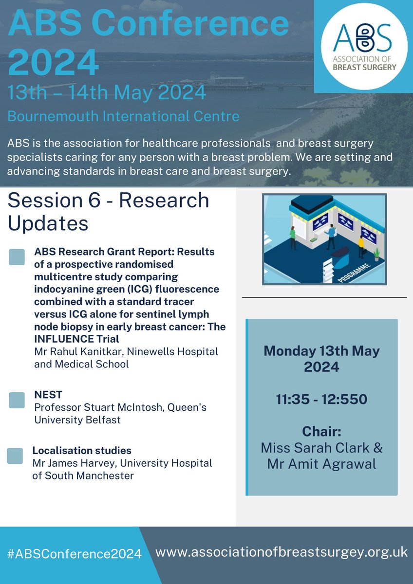 Session 6 of the #ABSConference2024 will be a chance to hear about Research Updates, including Landmark papers and Localisation studies. Register your place by 22nd April for discounted rates. All registration closes on 3rd May. buff.ly/3Tb64Yd