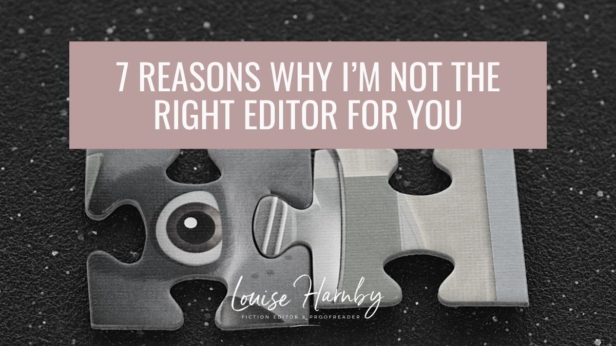 Every author deserves to work with an editor who’s a great fit for their book. Here are 7 reasons why I’m NOT the right editor for you! 👉 bit.ly/3PRfAwW