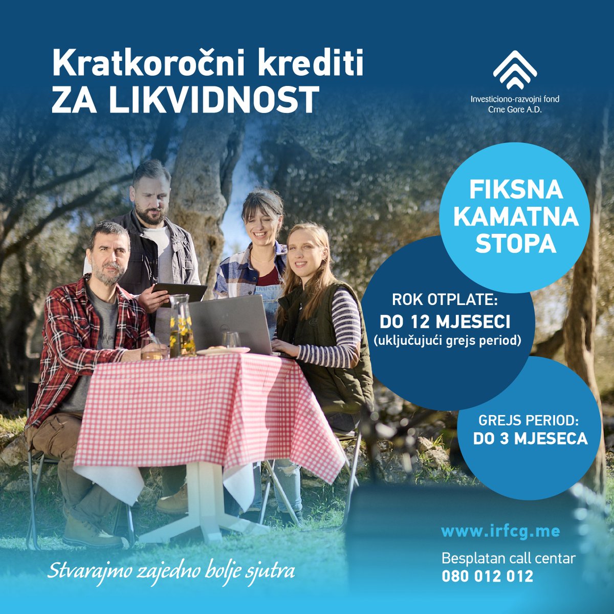 🔵U cilju prevazilaženja zastoja u poslovnim aktivnostima, #IRF je kreirao kratkoročnu kreditnu liniju za održanje tekuće likvidnosti.📈🇲🇪
👉t.ly/1r0Cc
.
.
.
#likvidnost #krediti #MSP #preduzetnistvo
#StvarajmoZajednoBoljeSjutra

🟦#IRF⬜️