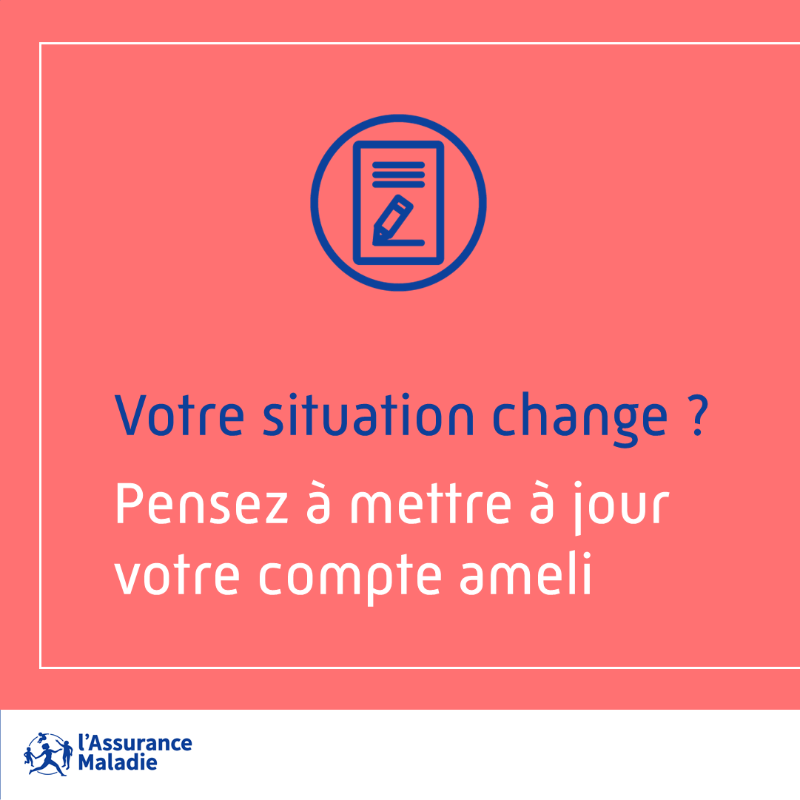 Assur_Maladie's tweet photo. #CompteAmeli | Votre compte ameli vous accompagne dans tous les changements de votre vie. 

Dès que votre situation évolue, pensez à actualiser vos informations personnelles. Vous serez : 

🙋‍♂️ mieux informés
💳 mieux remboursés

Pensez ensuite à mettre à jour votre carte Vitale.