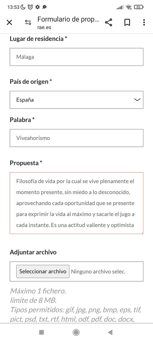 ccarmen14's tweet photo. @RonBarceloSpain @RAEinforma He hecho la propuesta oficial de #viveahorismo https://t.co/c4XwHPy8wI