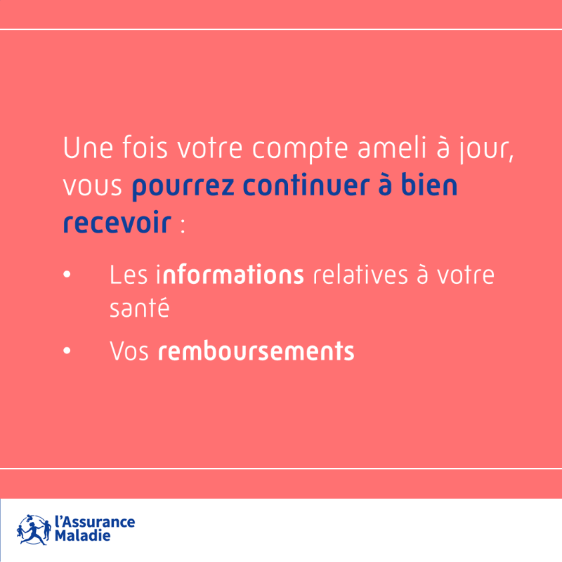 Assur_Maladie's tweet photo. #CompteAmeli | Votre compte ameli vous accompagne dans tous les changements de votre vie. 

Dès que votre situation évolue, pensez à actualiser vos informations personnelles. Vous serez : 

🙋‍♂️ mieux informés
💳 mieux remboursés

Pensez ensuite à mettre à jour votre carte Vitale.