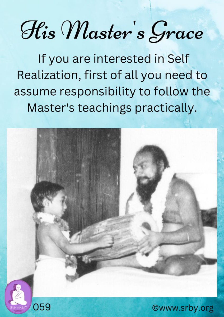 SRBYmission's tweet photo. 18 APRIL 2024, Batch 29, quote 59 The Divine Guru taught me. https://t.co/DNKfFgg1DG