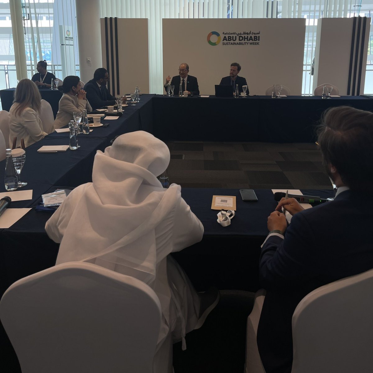 Behind the scenes at the Green Finance for the Built Environment roundtable in collaboration with the @hlcchampions office and @EmiratesGBC. #WFES2024 #ADSW