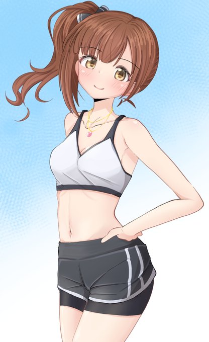 暑いので水着響子を
って思ったけどなんか涼しいね
たまにはこういうスポーティな感じの格好も見たい 