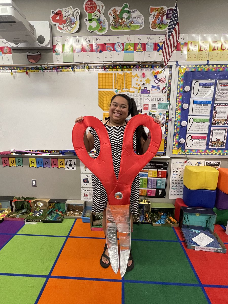 Did you hear about the latest pair of scissors in the market? 

It’s said to be cutting edge technology 🤪

This is costume #61 of the school year! #teacherlife #makelearningfun #costumelife