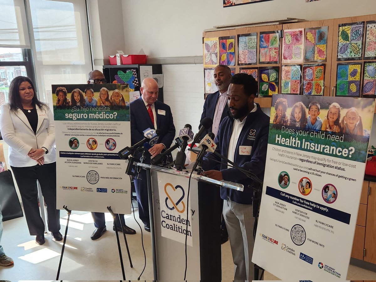 The Camden Coalition, kicked off the “Cover All Kids” initiative at KIPP Hatch Middle School to let families know about access to free or reduced-cost health coverage for children. Coverage is provided regardless of a child’s immigration status & will have no impact on families.