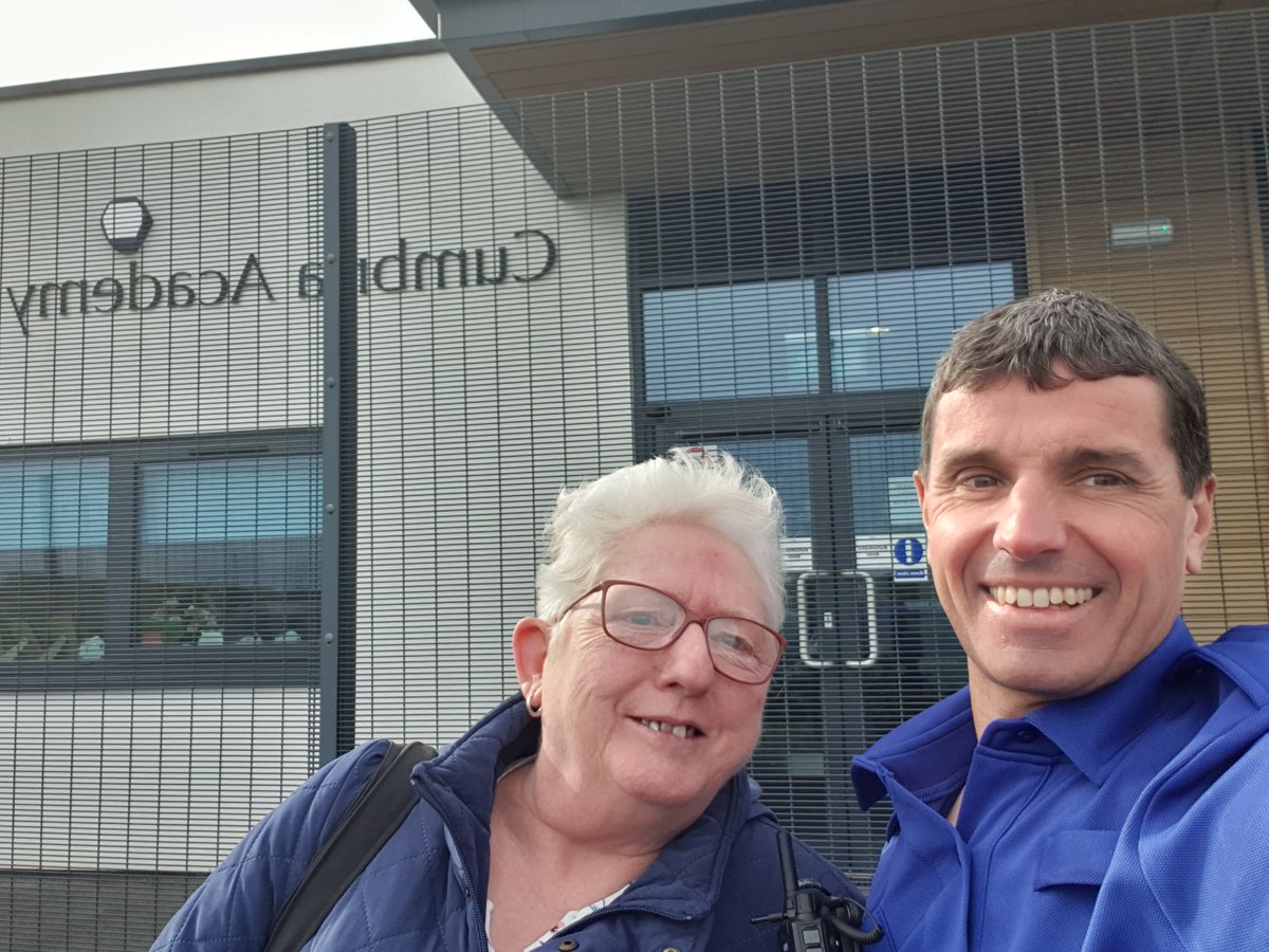Today PCSO Pete Nichol and Shirley from Allerdale Autism support have been into the Cumbria academy for autism to talk about people that help the public and supporting neuro diverse pupils