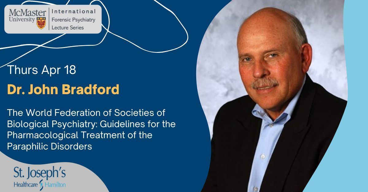 The World Federation of Societies of Biological Psychiatry: Guidelines for the Pharmacological Treatment of the Paraphilic Disorders Dr. John Bradford joins the International Forensic Psychiatry Lecture Series today at 10 a.m. Register for free at forensicpsychiatryinstitute.com/international-…