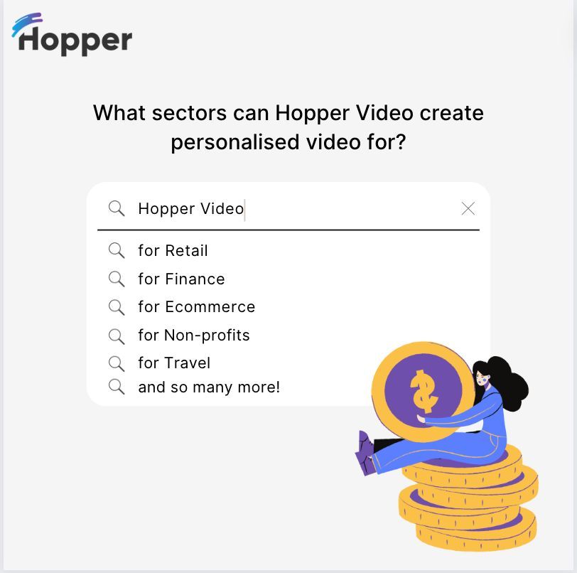 hoppervideo's tweet photo. No matter the sector you operate in, we have some video personalisation ideas for you. Let's discuss, we're always up for a conversation.

https://t.co/4M7sN9qasC
sales@hoppervideo.com

#HopperVideo
#PersonalisedVideo
#FinanceMarketing
#EcommerceMarketing
#TravelMarketing https://t.co/bG670mILuM