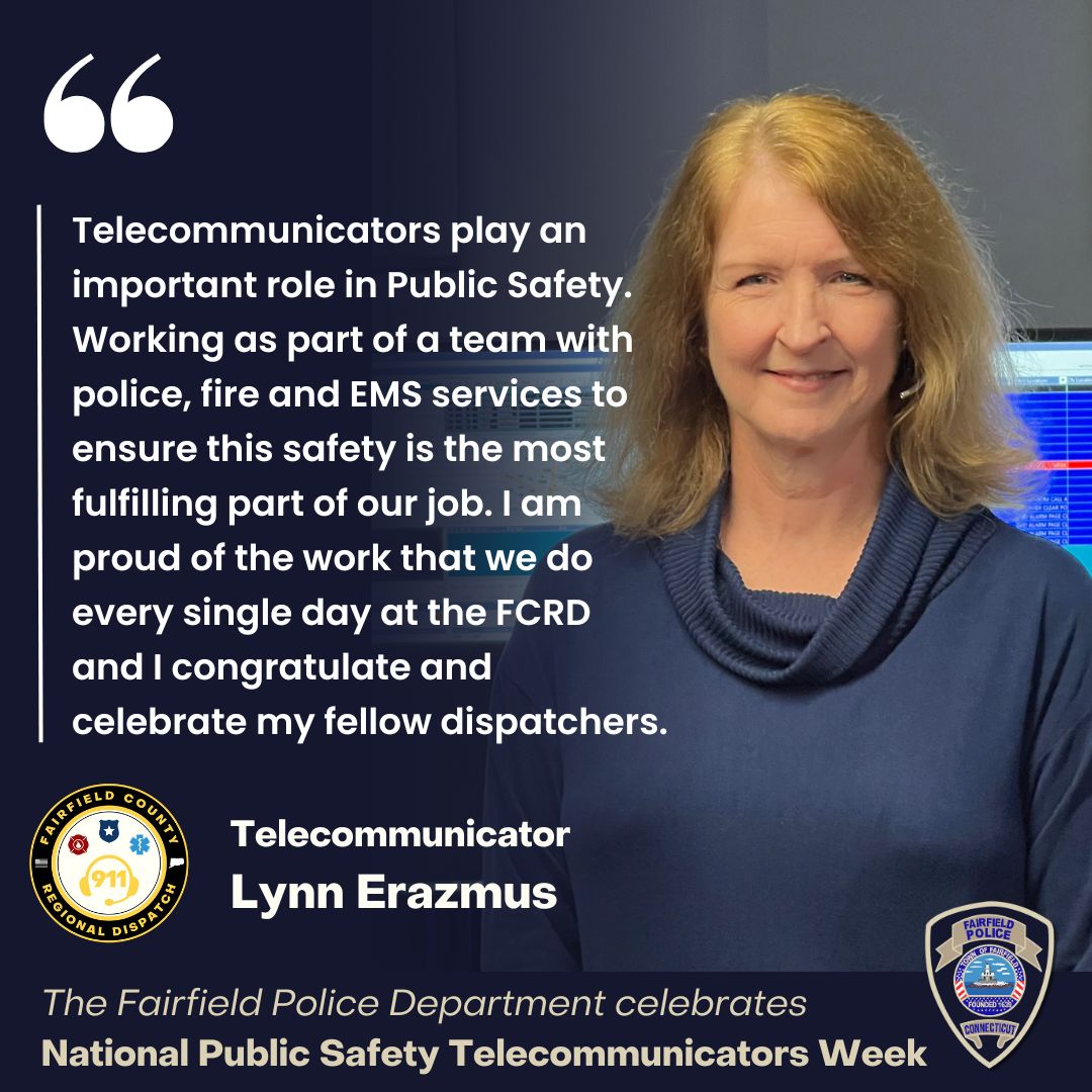 Join us in recognizing Telecommunicator Lynn Erazmus during National Public Safety Telecommunicators Week! Join us in celebrating the dedication of our telecommunicator and their commitment to keeping our community safe! 💙 #NPSTW2024