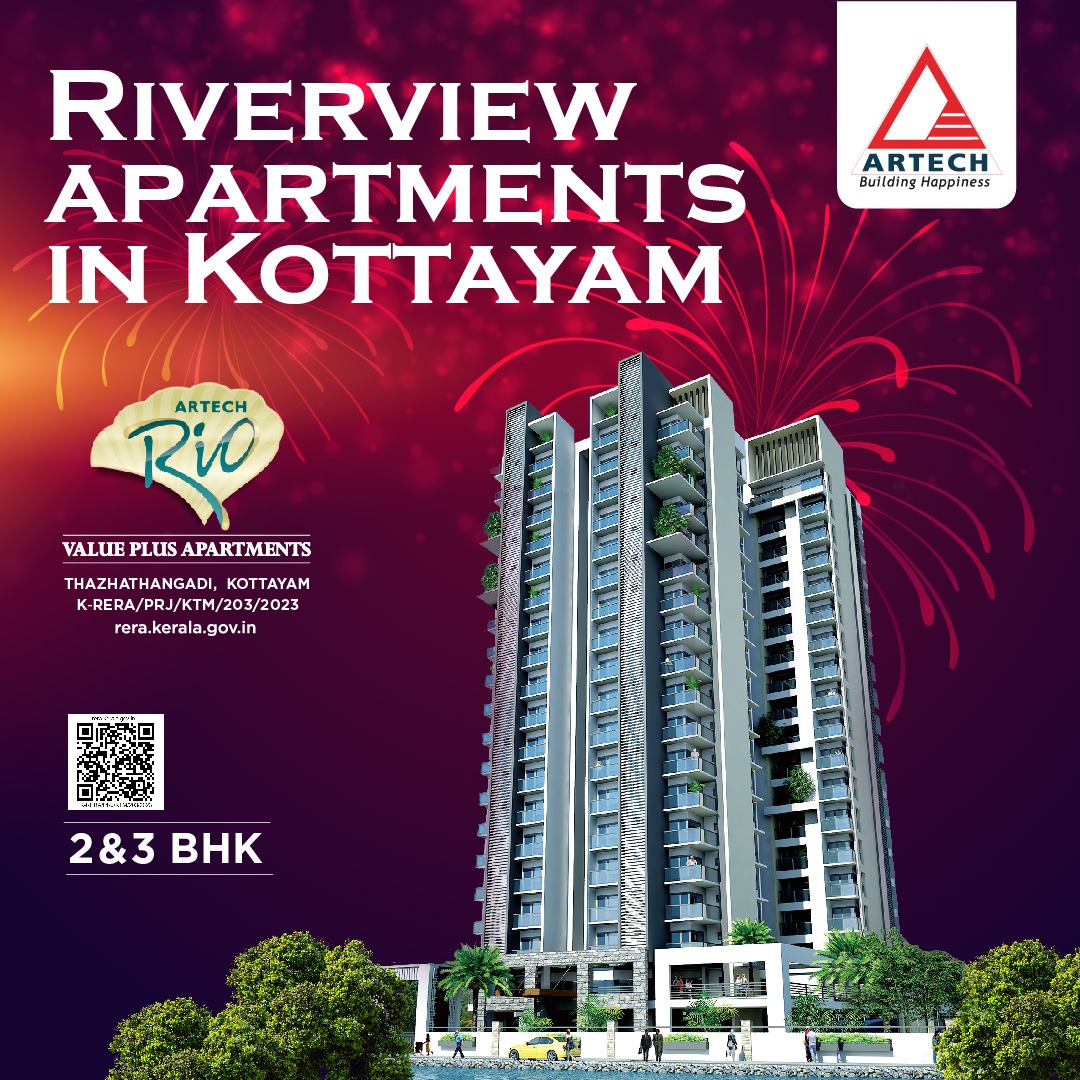 Experience the serene allure of waterfront living at Artech Rio—Elegant 2 & 3 BHK apartments in Kottayam with a view to inspire. Your riverside retreat awaits

Visit: artechrealtors.com/apartments-in-…

#ArtechRealtors #ArtechRio #BuildingHappiness